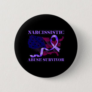 World Narcissistic Abuse Awareness Survivor Button
