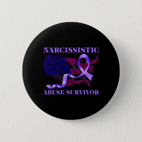 World Narcissistic Abuse Awareness Survivor Button