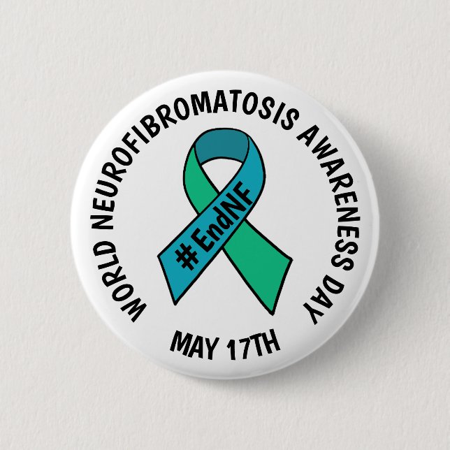 World Neurofibromatosis Awareness Day Button (Front)