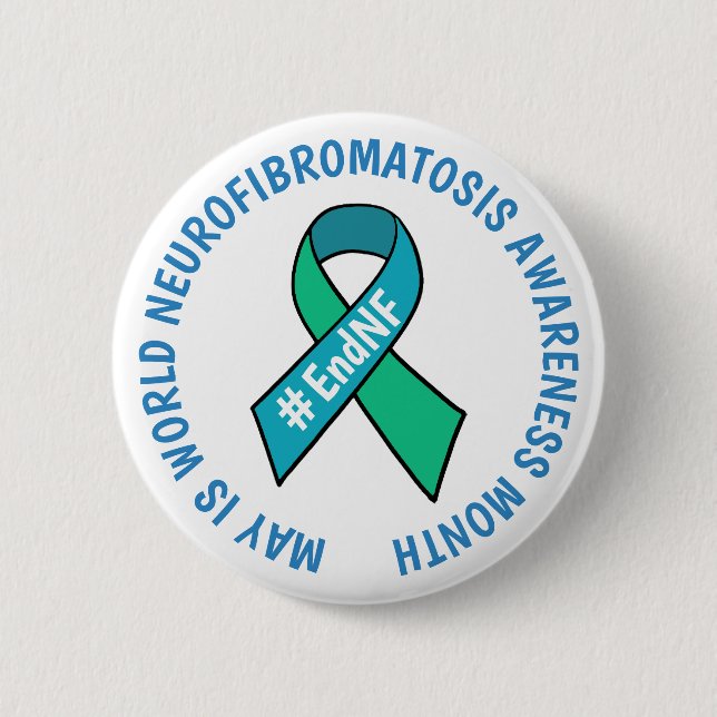 World Neurofibromatosis Awareness Month Button (Front)