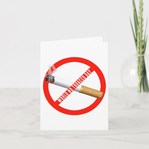 World No Tobacco Day Card
