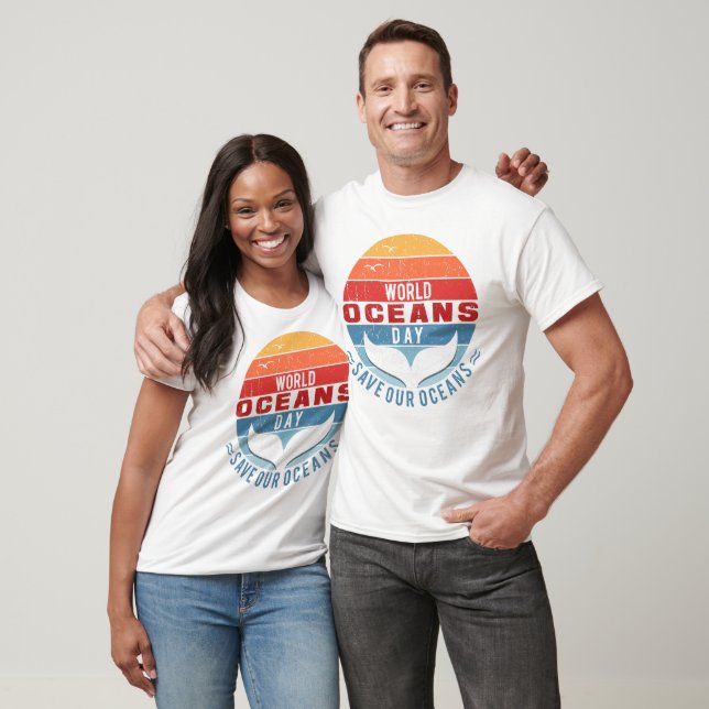 World Oceans Day - Save Our Oceans T-Shirt (Unisex)