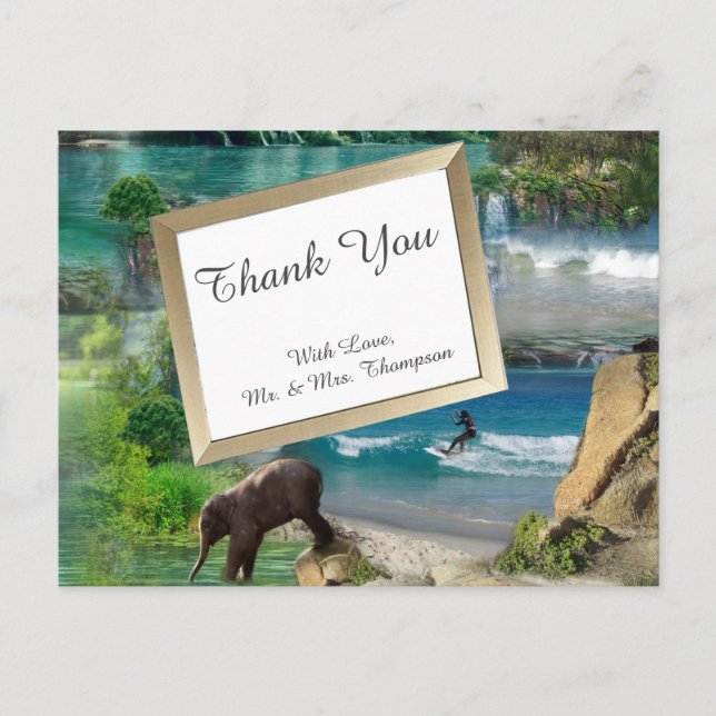 World Oceans & Rivers, Lakes & Sport Activities Postcard (Front)