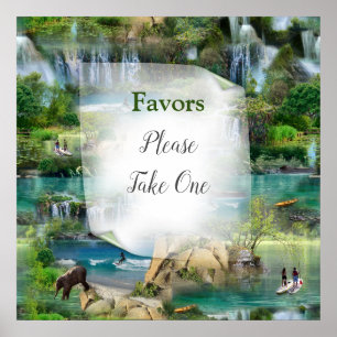 World Oceans & Rivers, Lakes & Sport Activities Poster