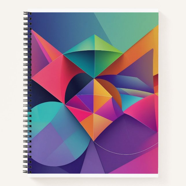 world of colorful geometry notebook (Front)