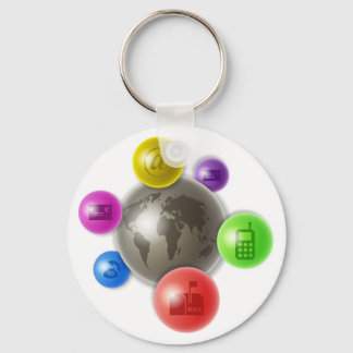 World of Communication Keychain