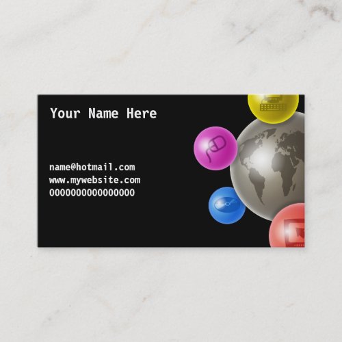 World of Computers, Your Name Here, name@hotmai... Business Card