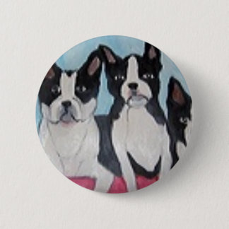 world of eric dogs land pinback button