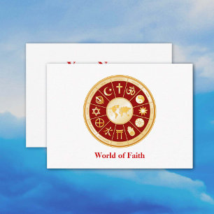 World of Faith Business Card 3.5" x 2.5"