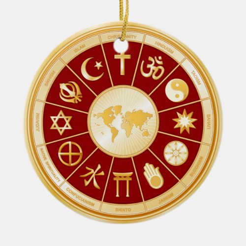 world of Faith Ceramic Ornament