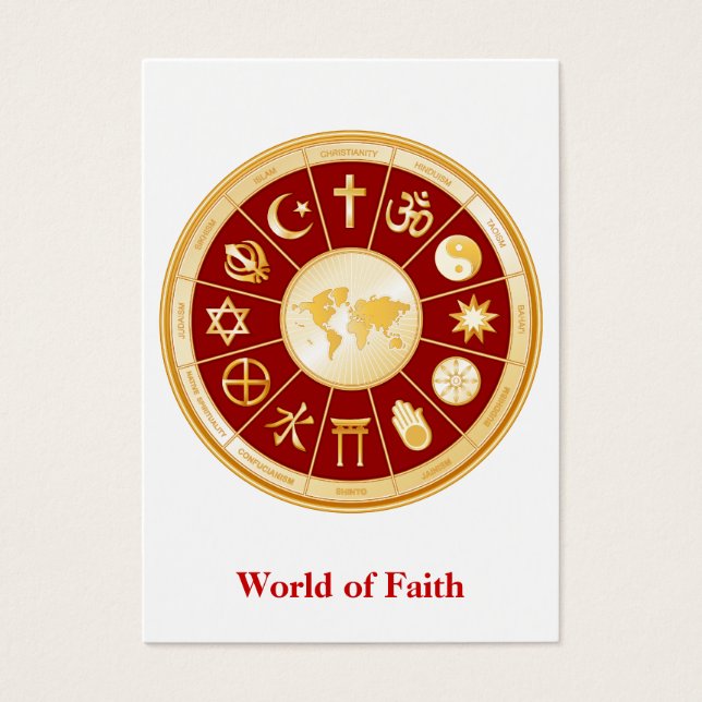 World of Faith Greeting Card (Front)