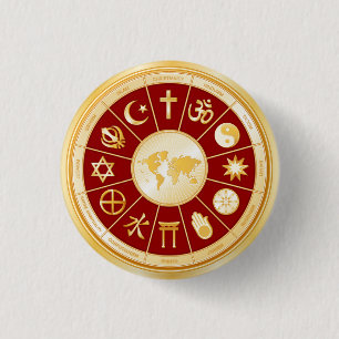 world of Faith Pinback Button