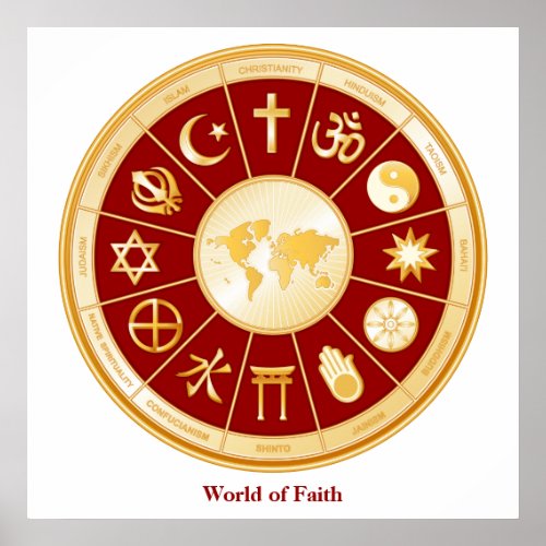 world of Faith Poster