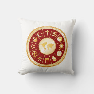 world of Faith Throw Pillow