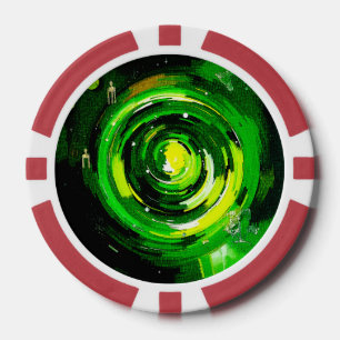 World Of Green Poker Chips