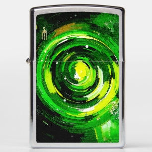World Of Green Zippo Lighter