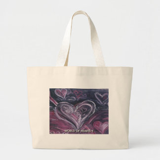 World of hearts II Large Tote Bag