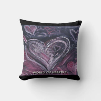 WORLD OF HEARTS II THROW PILLOW