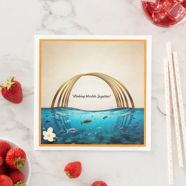 "World of Joy" Paper Dinner Napkins (Insitu)