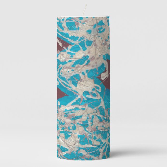 World of Love Pillar Candle (Front)