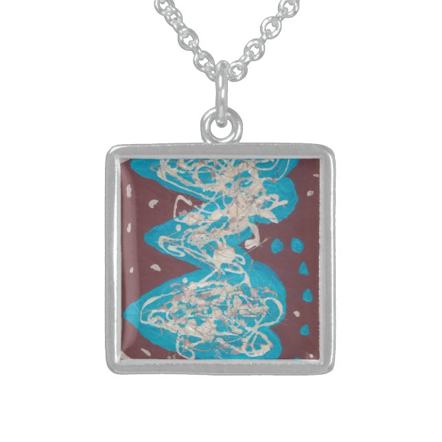 World of Love  Sterling Silver Necklace (Front)