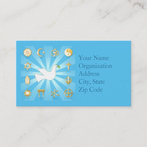 World of Peace Business Card