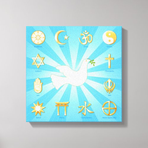 World of Peace Canvas Art