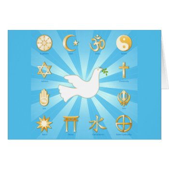 World Of Peace Greeting Card by worldoffaith at Zazzle