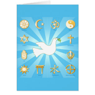 World of Peace Greeting Card