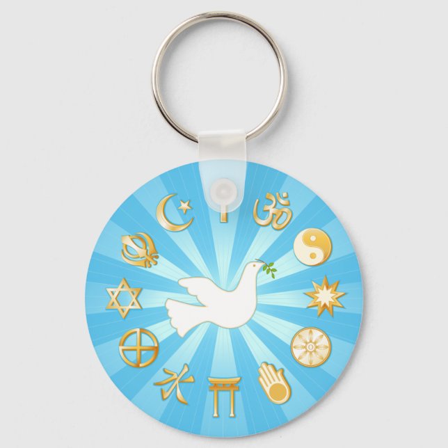 World of Peace Keychain (Front)