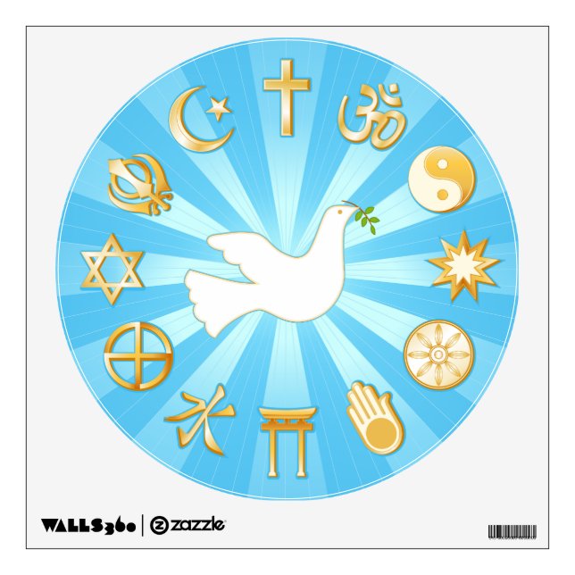 World of Peace Wall Sticker (Front)