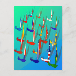 World of Sailing Regatta Postcards for sailors