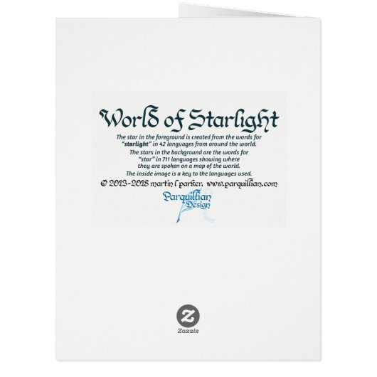 World of Starlight Card- 8.5x11 (Back)