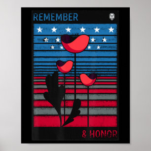 World of Tanks Memorial Day "Remember and Hono Poster