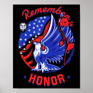 World of Tanks Memorial Day "Remember and Hono Poster