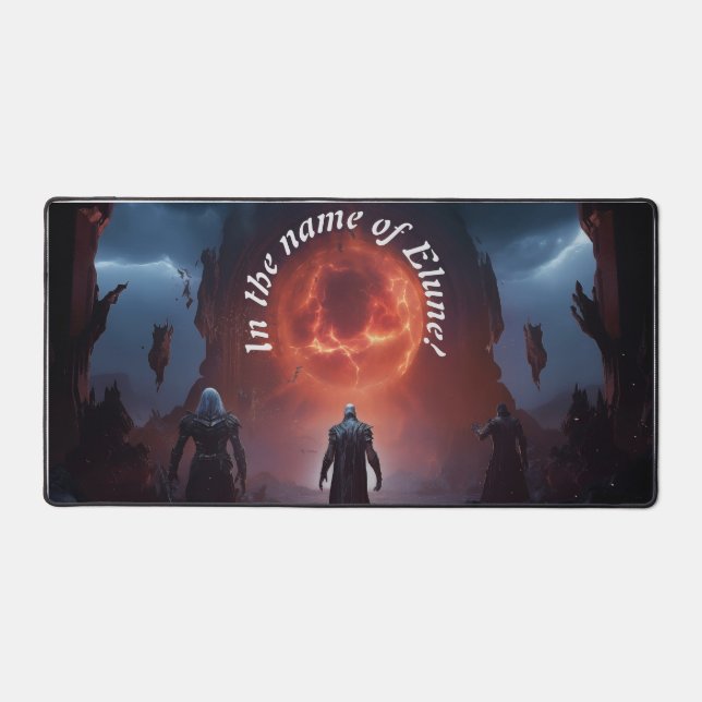 World of Warcraft Customizable Text Desk Mat (Front)