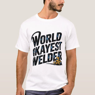 World Okayest Welder Funny Welding T-Shirt Gift