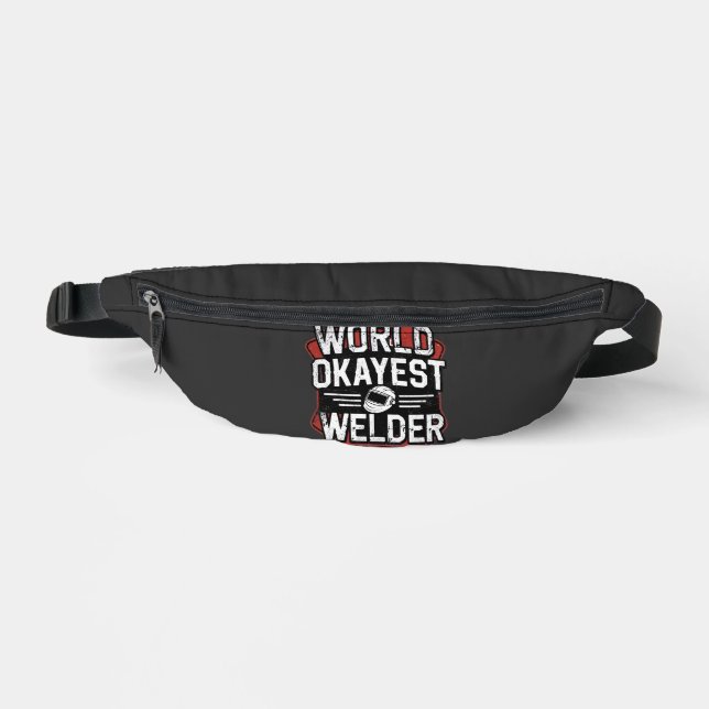 World Okayest Welder Retro Distressed Welder  Fanny Pack (Front)