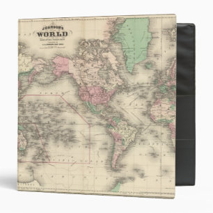 World on Mercator's Projection Binder