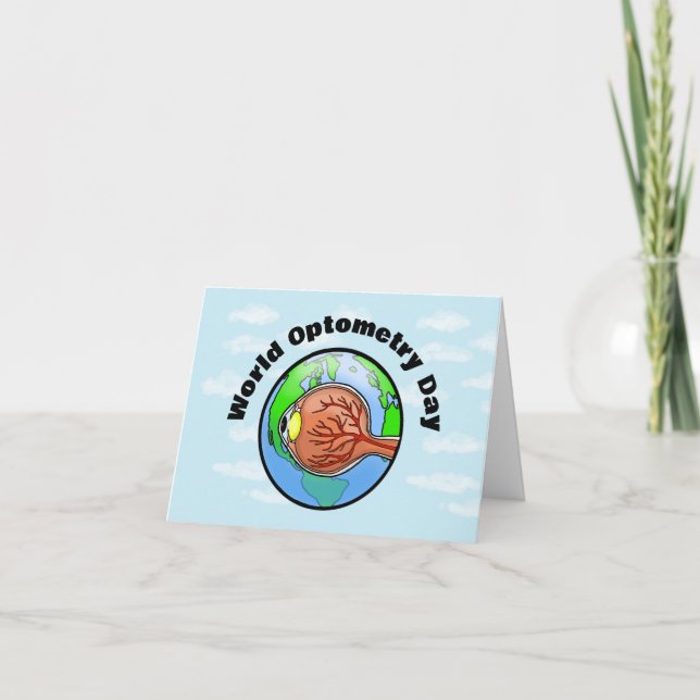 World Optometry Day Medical Eye Greeting Card (Front)