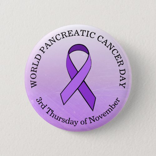 World Pancreatic Cancer Day November Button