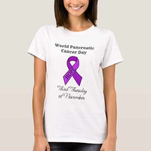 World Pancreatic Cancer Day   T_Shirt