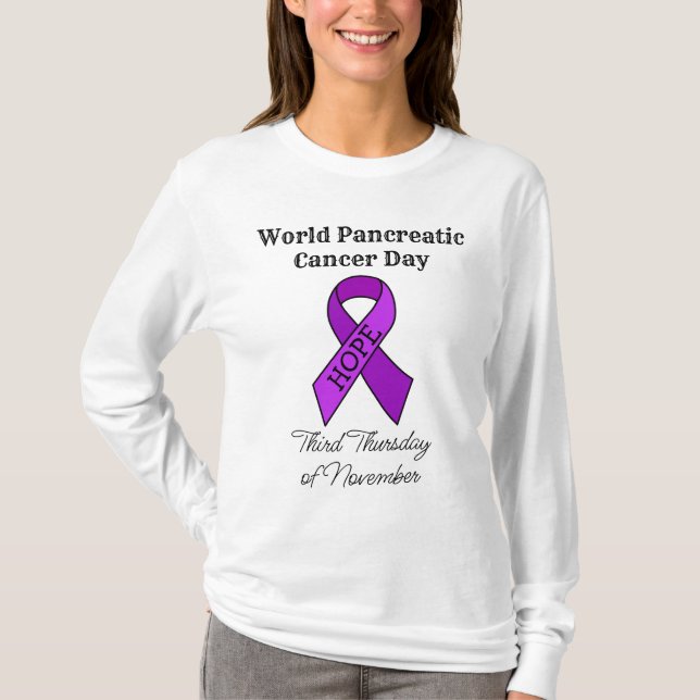 World Pancreatic Cancer Day T-Shirt (Front)