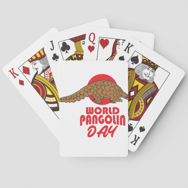 World Pangolin Day - Appreciation Day Poker Cards (Back)