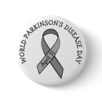 World Parkinson's Disease Day April 11th Button