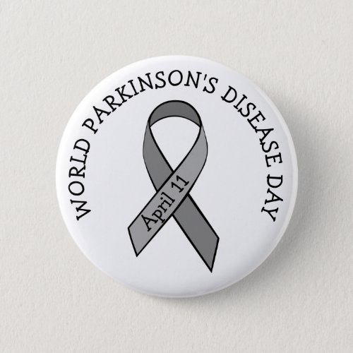 World Parkinsons Disease Day April 11th Button