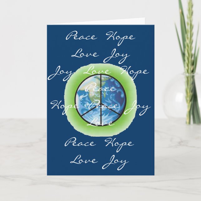 World Peace blank note card (Front)