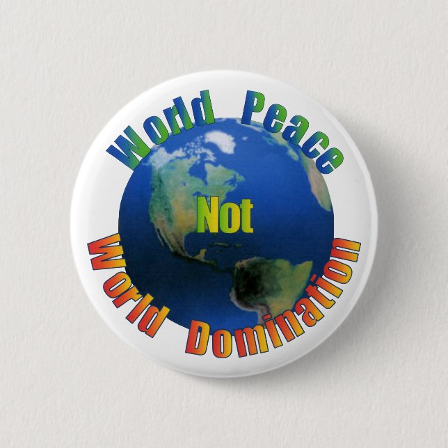 World Peace Button (Front)