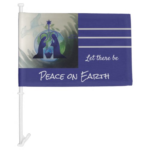 World Peace Car Flag