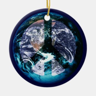 World Peace Ceramic Ornament